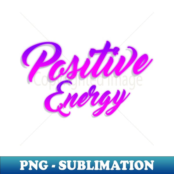 positive energy lettering script typography - PNG Transparen - Inspire ...