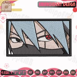 kakashi embroidery design, naruto embroidery design, anime embroidery design, machine embroidery designs