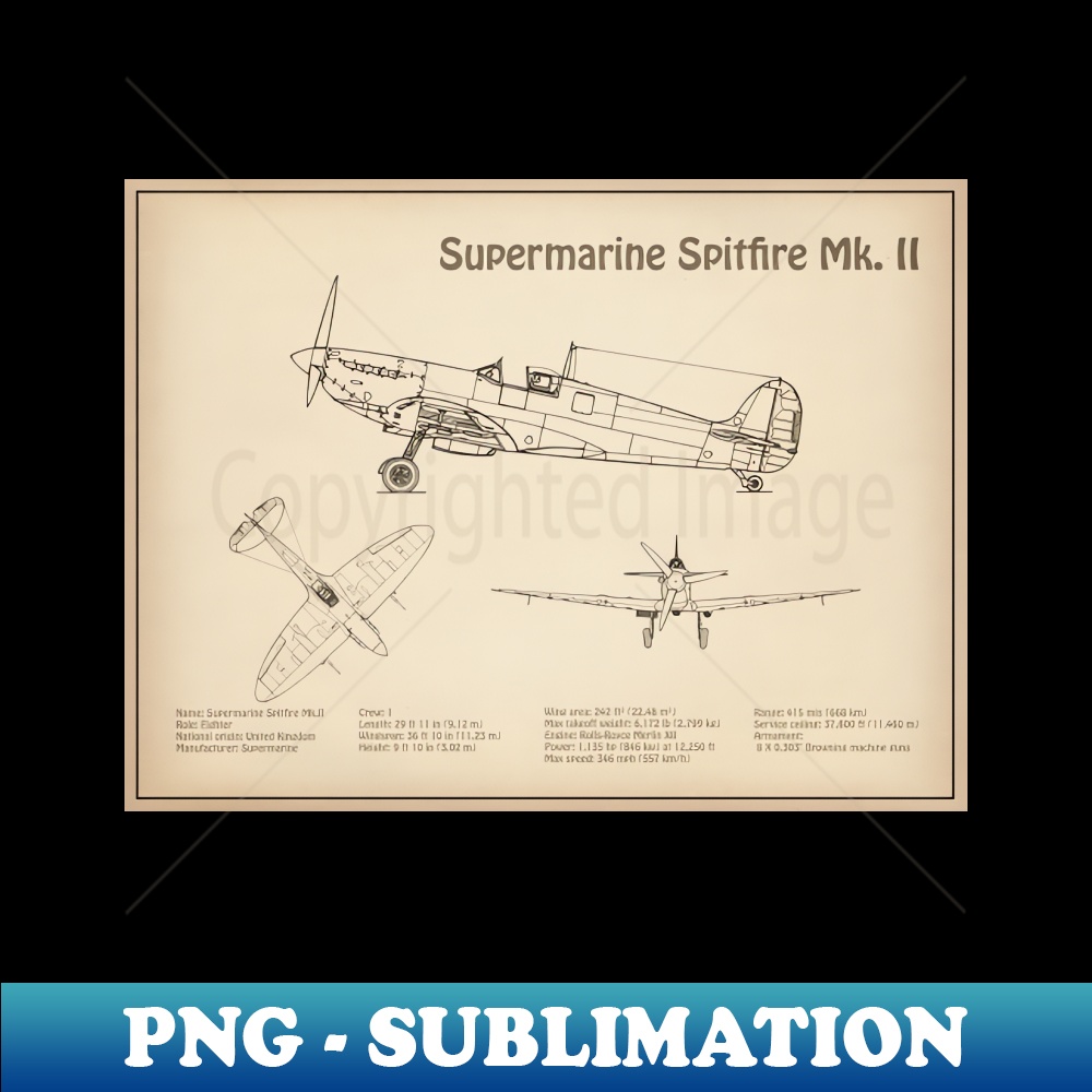 XX-39749_Supermarine Spitfire Mk II - Airplane Blueprint - SD 9116.jpg