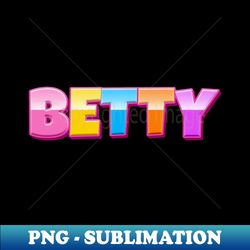 rainbow craft betty name - high-resolution png sublimation file - add a festive touch to every day