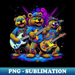 grateful dead dancing bears - premium sublimation digital download - vibrant and eye-catching typography