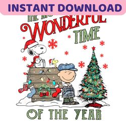 Snoopy The Most Wonderful Time Of The Year PNG File