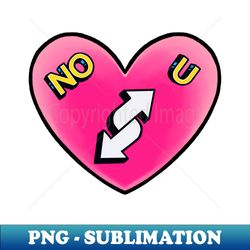 Uno Reverse Love Heart - Sublimation-Ready PNG File - Transform Your Sublimation Creations