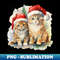 YK-45358_Winter Christmas red cats with Santa Hats 4500.jpg