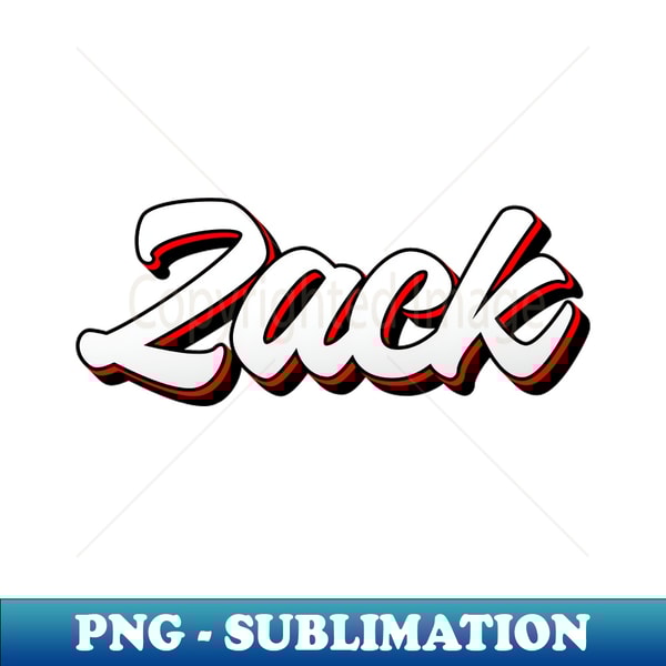 Zack name - cool 70s retro font - Aesthetic Sublimation Digi | Inspire ...