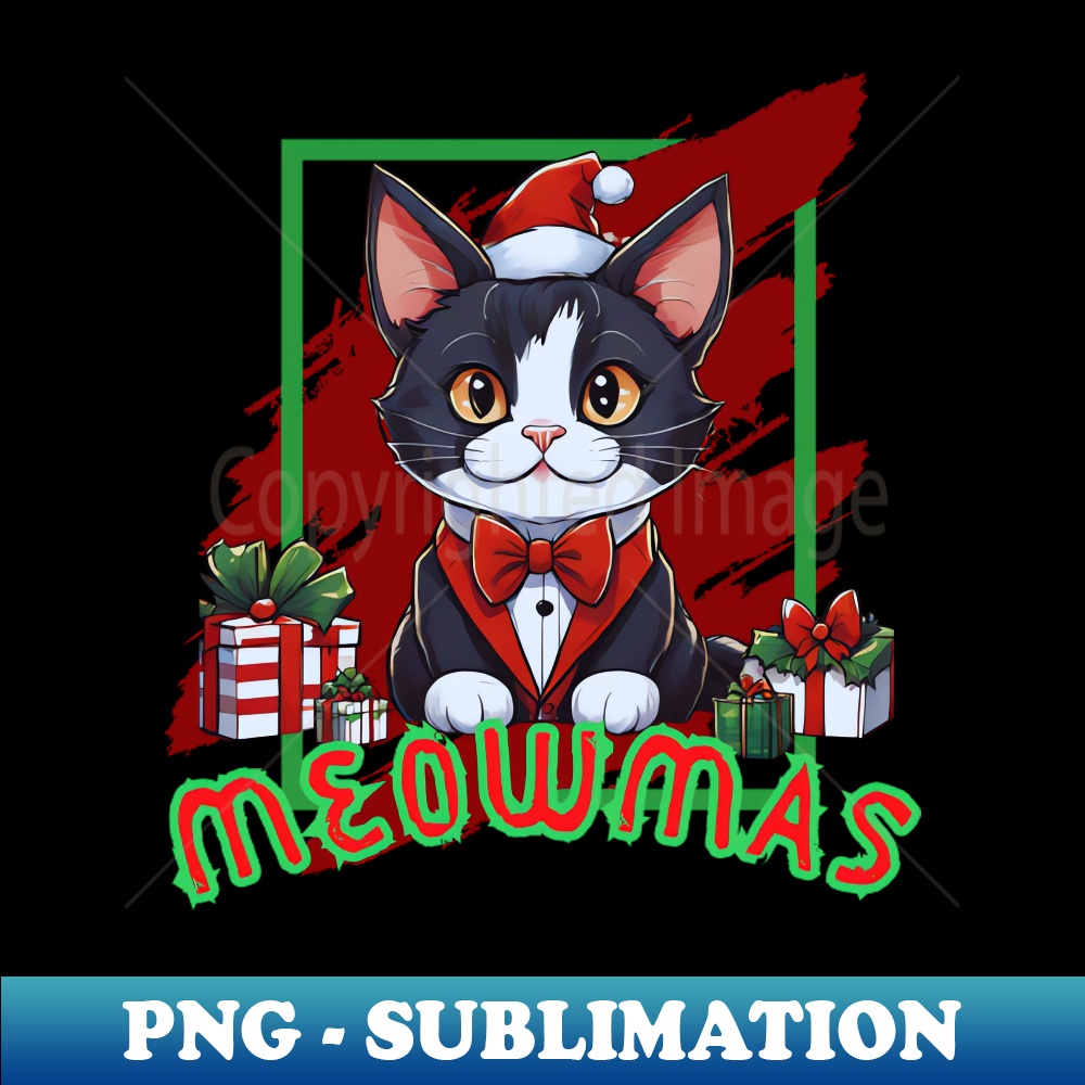 YR-42898_Tuxedo Cat with Christmas Gifts Meowmas 9565.jpg