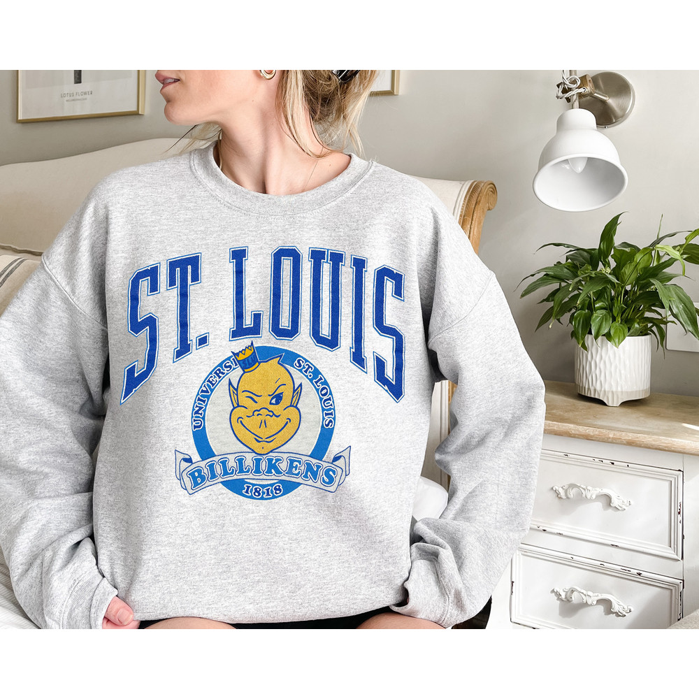 Saint Louis Sweatshirt - St Louis University Sweatshirt - Retro St Louis Bilikens Crewneck - College Sweatshirt - St Louis Game Day - NCAA.jpg
