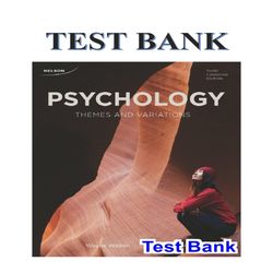 PSYCHOLOGY THEMES AND VARIATIONS 3RD CANADIAN EDITION BY WEITEN TEST BANK