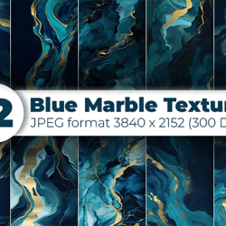 blue and gold luxury marble background