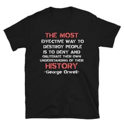 destroy civilization george orwell anarchist gift short-sleeve unisex t-shirt