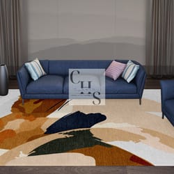 white and brown black handmade carpet rectangle area rug for living room,play room, kitchen,drawing room customize in an