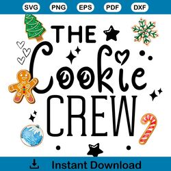The Cookie Crew Christmas Baking PNG Sublimation File