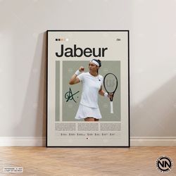 ons jabeur canvas, tennis canvas, motivational canvas, sports canvas, modern sports art, tennis gifts, minimalist canvas