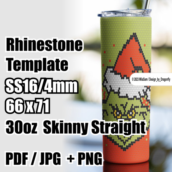 christmas grinch  bling tumbler template SS16  honeycomp for 20oz skinny straight 208 1.jpg