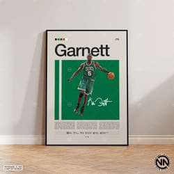 kevin garnett canvas, boston celtics canvas, nba canvas, sports canvas, basketball canvas, nba fans, basketball gift, sp