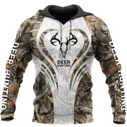 deer hunting all over printed hoodie bt281149