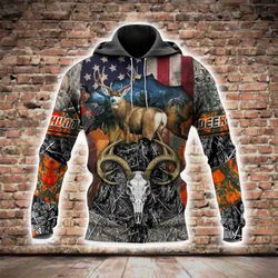 deer hunting all over printed hoodie bt2812107