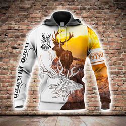 deer hunting all over printed hoodie bt281274