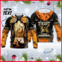 deer hunting all over printed hoodie m151102