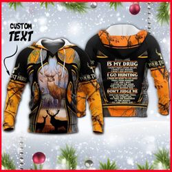 deer hunting all over printed hoodie m151107