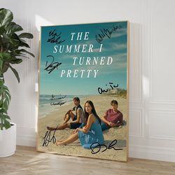 the summer i turned pretty season 2 canvas, signed the summer i turned pretty canvas, tv series, movie canvas, lola tung