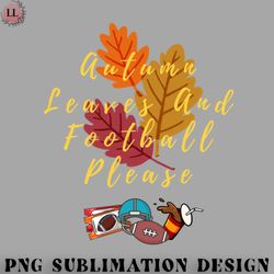 football png autumn leaves and football please