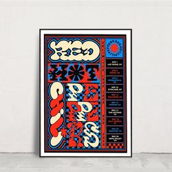red hot chili peppers canvas, unlimited love usa tour canvas, red hot chili peppers 2023 tour canvas, music canvas, 2023