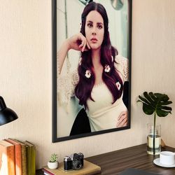 vintage lana del rey canvas, lana del rey canvas, lana del rey fan gift, lana del rey retro canvas, music canvas, lana p