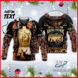 deer hunting all over printed hoodie m151108
