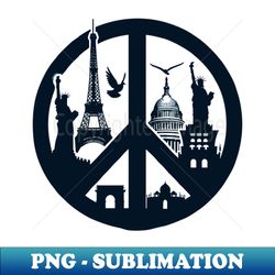 Peace Symbol - Aesthetic Sublimation Digital File - Unleash Your Creativity