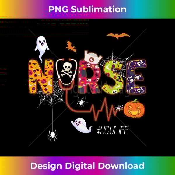 JI-20231126-2018_ICU Nurse Halloween Ghost Spider Intensive Care Unit Nursing Long Sleeve 1029.jpg