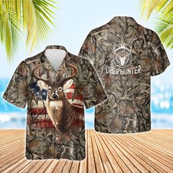 deer  hunting american hawaiian shirt thh3187hw
