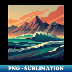 Landscape Design - Instant PNG Sublimation Download - Transform Your Sublimation Creations