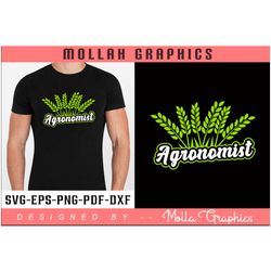 agronomist typography and groovy and t shirt and svg design