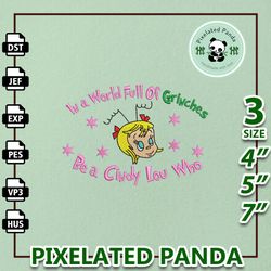 greenchmas embroidery design, in a world full of greench embroidery machine design, instant download