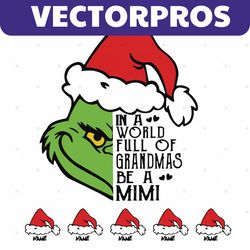 personalized in a world full of grandmas be a mimi svg file