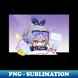 Honkai Star Rail Chibi Silver Wolf Gaming - Signature Sublimation PNG File - Revolutionize Your Designs