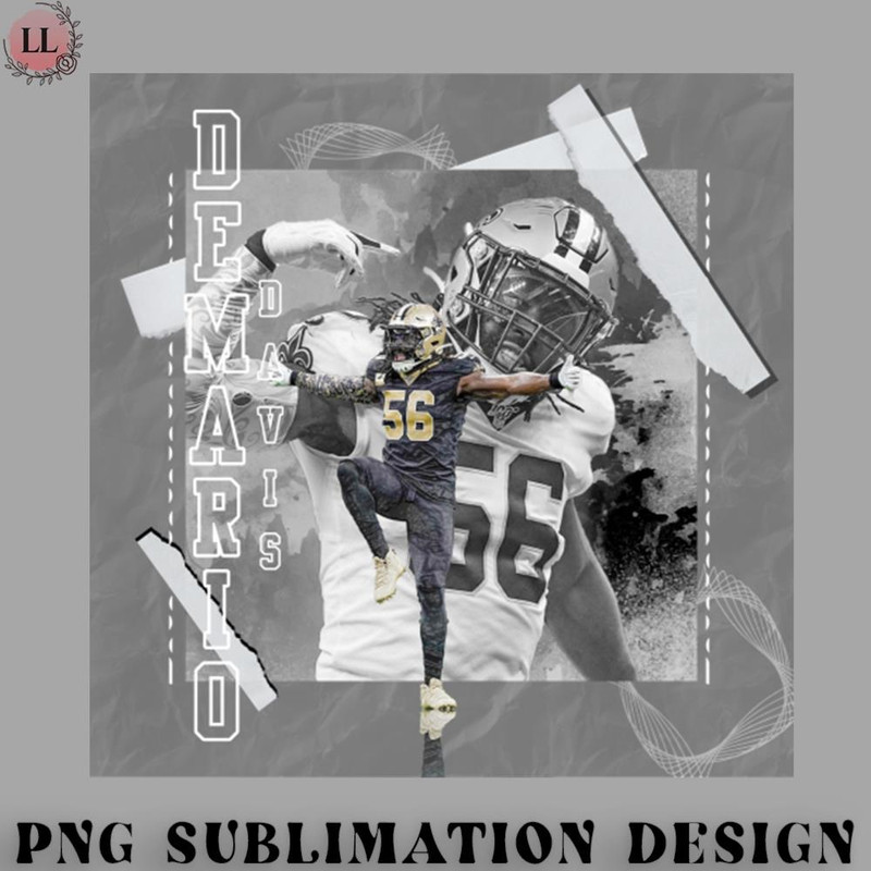 OT0707230814238-Football PNG Demario Davis Football Paper Poster Saints 3.jpg