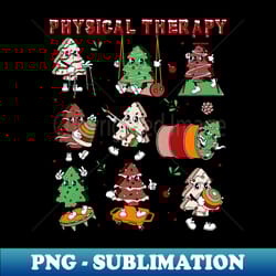 physical therapy christmas merry physical therapist xmas physical therapy - high-quality png sublimation download - vibrant and eye-catching typography