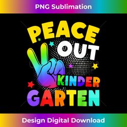Peace Out Kindergarten Graduation Last Day Of School Kids - Artisanal Sublimation PNG File - Immerse in Creativity with Every Design