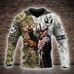 deer hunting all over printed hoodie x091262