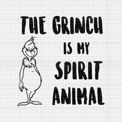 the grinch is my spirit animal svg, pink christmas svg, pink grinchmas svg, grinchmas svg, pink grinch svg