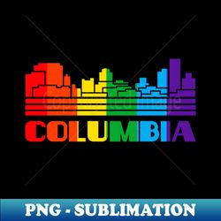 Columbia Pride Shirt Columbia LGBT Gift LGBTQ Supporter Tee Pride Month Rainbow Pride Parade - PNG Transparent Sublimation File - Bring Your Designs to Life