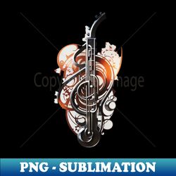 music jazz piano saxophone art trombone guitar - Premium Sublimation Digital Download - Fashionable and Fearless