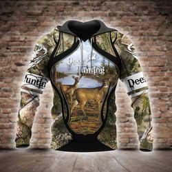 deer hunting all over printed hoodie x160104