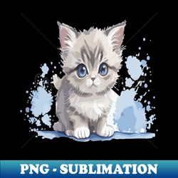 Baby cat in watercolors - Unique Sublimation PNG Download - Spice Up Your Sublimation Projects