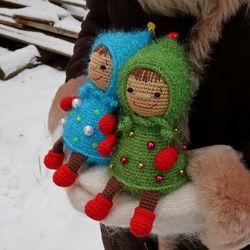 PATTERN Crochet Christmas Tree Doll. PATTERN Amigurumi christmas decor pdf. Tutorial crochet toy Christmas Tree pdf.