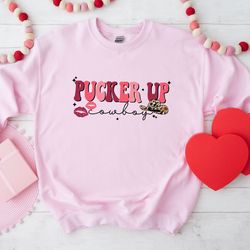 pucker up cowboy shirt, cowgirl valentines day gift, country valentines day, cowboy and cowgirl valentines, valentines d