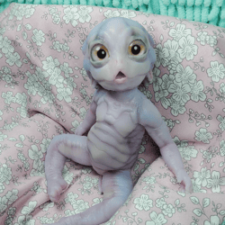 Cute silicone reborn doll Repta 9 inches. Alien baby doll 22cm