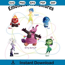 Emotional Adventures Inside Out Characters PNG Download